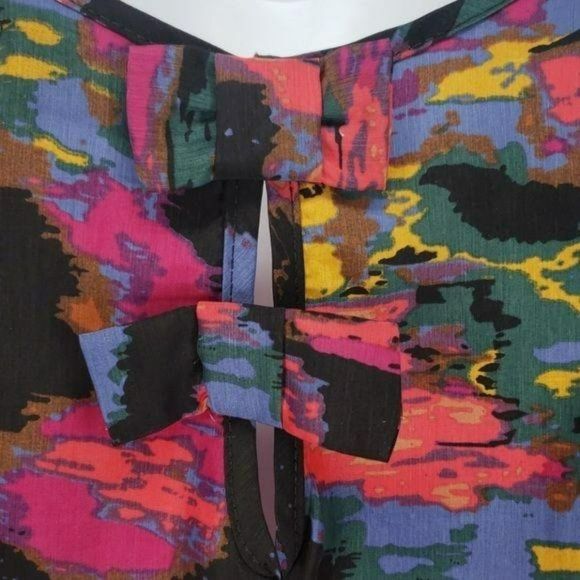 Tramps Summer Abstract Print Tank Top Sz 36 - Picture 5 of 6